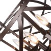 Chloe Lighting Alina Farmhouse 5 Light Oil Rubbed Bronze Finish Ceiling Pendant 21" Wide - 2 of 4