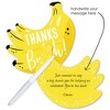 Big Dot of Happiness Let's Go Bananas - Shaped Thank You Cards - Tropical Party Thank You Note Cards with Envelopes - Set of 12 - image 2 of 4