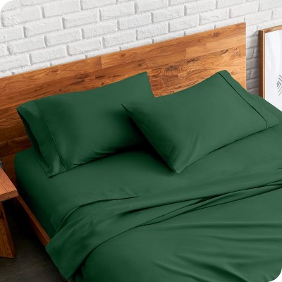 Forest Green Hypoallergenic Microfiber Standard Pillowcase Set