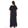 Riviera Sun Embroidered Maxi Dress with Double Side Slits - 3 of 3