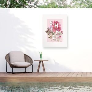 Lisa Audit Obviously Pink 08 Outdoor Canvas Art - 1 of 4