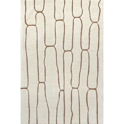 Nuloom Nazco Abstract New Zealand Wool Area Rug