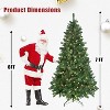 Racxily 6FT Flocked Christmas Tree -350UL Lights &888Snowy PVC Tips,35Pine Cones,Realistic Snow Style, Great for Holiday Winter Décor - 2 of 4
