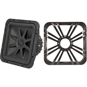 Kicker 45L7R122 L7R 12-Inch (30cm) Subwoofer, Dual Voice Coil, 2-Ohm w/ Chrome LED Grill Bundle - 1 of 4