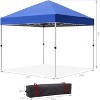10 x 10 Pop Up Canopy, Beach Tent 3 Adjustable Heights, Easy Up Sun Shade w/ Wheeled Carry Bag, Outdoor Portable Shelter for Events, Parties, Camping - 3 of 4