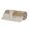 Parkland Collection,Transitional Stripes And Dots Throw - 2 of 4