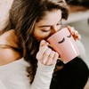 Sweet Water Decor Pink Eyelashes Gold Handle Coffee Mug - 16oz - 4 of 4