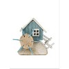 Water Wheel Decor – Set of 2, 8.5"L x 7"H Wooden Coastal Accent for Lakehouse or Cabin – By Melrose - 3 of 3