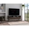 NicBex TV Stands for 60 inch TV,Modern Entertainment Center with 2 Drawers and 3 Open Shelves,TV Console for Living Room, Bedroom, Home,Brown - 2 of 4