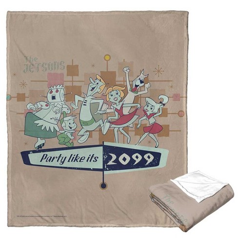 Warner Bros. The Jetsons Party Like It's 2099 Silk Touch Throw Blanket 50x60 Inches - image 1 of 4