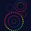 Adult Design By Humans Pride Inclusion Rainbow Circles By SpiritofWonderland T-Shirt - 2 of 2