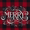 Saro Lifestyle Buffalo Plaid Merry Runner, Red, 14" x 72" - 3 of 4