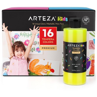 Arteza Kids Tempera Paint, 13.5 oz - 16 Pack (ARTZ-4176)