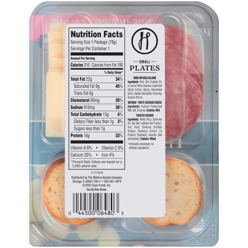 Hillshire Snacking Wine Infused Salame Cheese and Crackers Small Plate - 2.76oz, 3 of 7