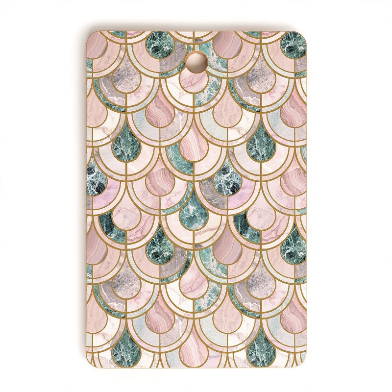 Emanuela Carratoni Rose Gold Marble Inlays Cutting Board - Deny Designs, 1 of 4