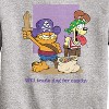 Boys' - Garfield - Will Trade Dog For Candy Graphic Long Sleeve Fleece Sweatshirt - 2 of 4
