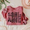 Simply Sage Market Got A Little Dirt On My Boots Lightweight Garment Dyed Sweatshirt - 3 of 4