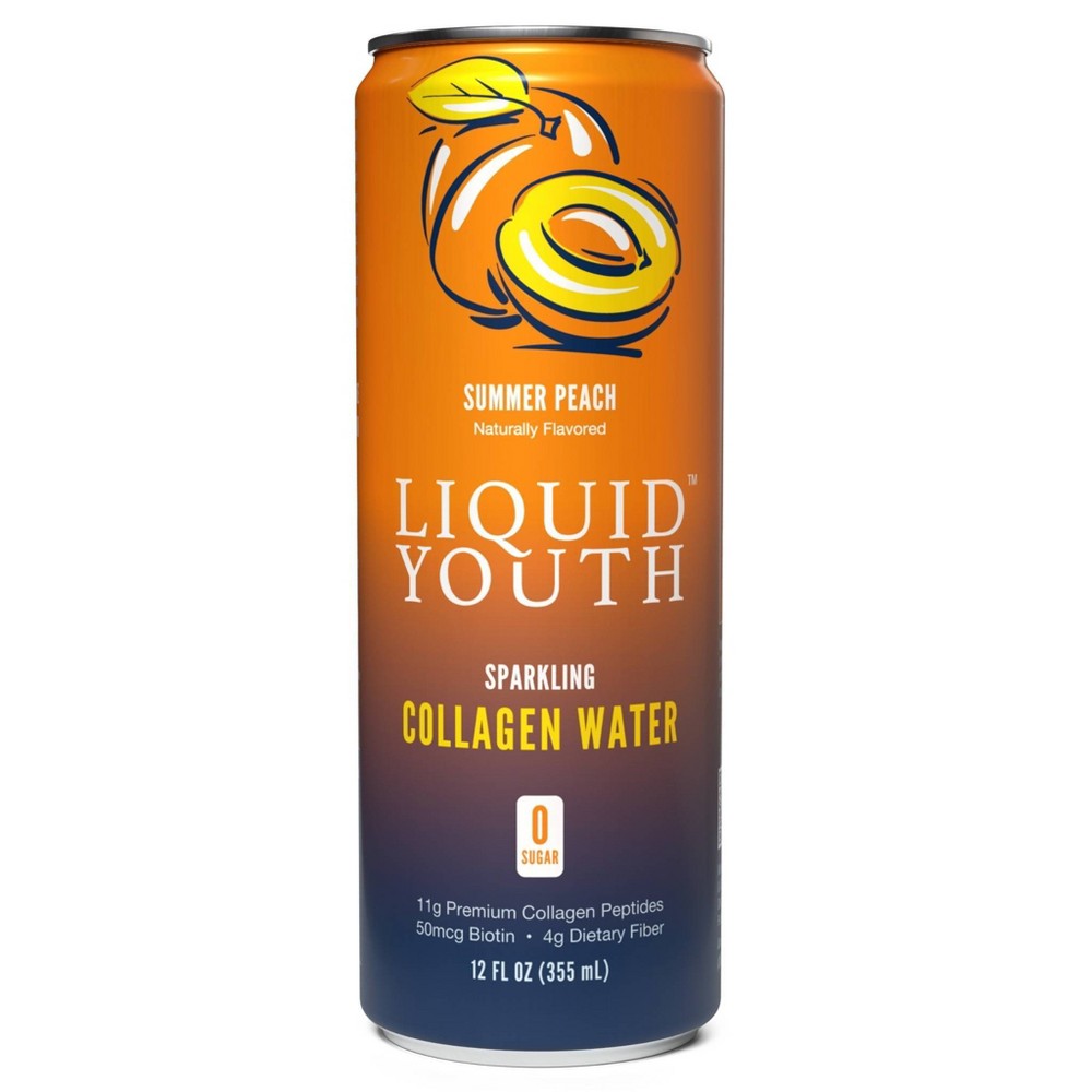 Liquid Youth Summer Peach Flavored Water - 12 fl oz
