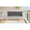vidaXL Garden Bench Cushion Set of 2 Anthracite - 3 of 4