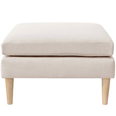 Pillowtop Ottoman Linen Talc - Simply Shabby Chic®