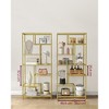 VASAGLE Bookshelf, 6-Tier Tall Bookcase, Display Shelf, Plant Stand, 11.8 x 31.5 x 70.9 Inches, Particleboard, Gold - 3 of 4