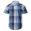 Gioberti Boy's Casual Western Plaid Pearl Snap-on Buttons Short Sleeve Shirt - 2 of 2