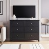 5/6/7 Drawer Wooden Dresser for Bedroom, Storage Chest of Drawers Cabinet Organizer with Anti-Tip Kit for Bedroom, Living Room, Entryway, Hallway - 3 of 4