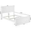 AFI Furnishings Metro Full Traditional Bed with Matching Footboard and Turbo Charger in White - 2 of 4
