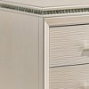 Royal Hampton Nightstand with Textured 2 Drawers and Acrylic Legs, Pearl White - 2 of 4