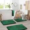 Hearth & Harbor Bathroom Rugs, Ultra Soft Velvet Memory Foam Bath Mats with PVC Backing - 2 of 4