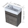 NicBex Floating Bathroom Vanity with Sink,Bathroom Sink Vanity with Soft-Close Cabinet Door,18 inch Bathroom Sink Cabinet,White/Gray/Oak/Teak - 3 of 4