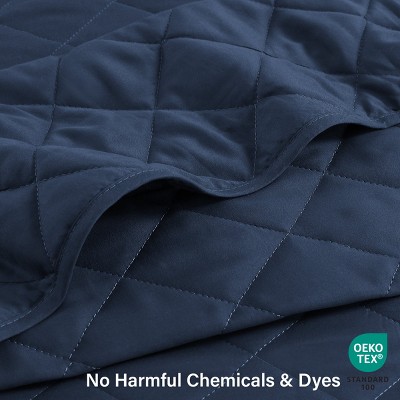 Sage Green Microfiber Diamond Stitched Full Quilt Set