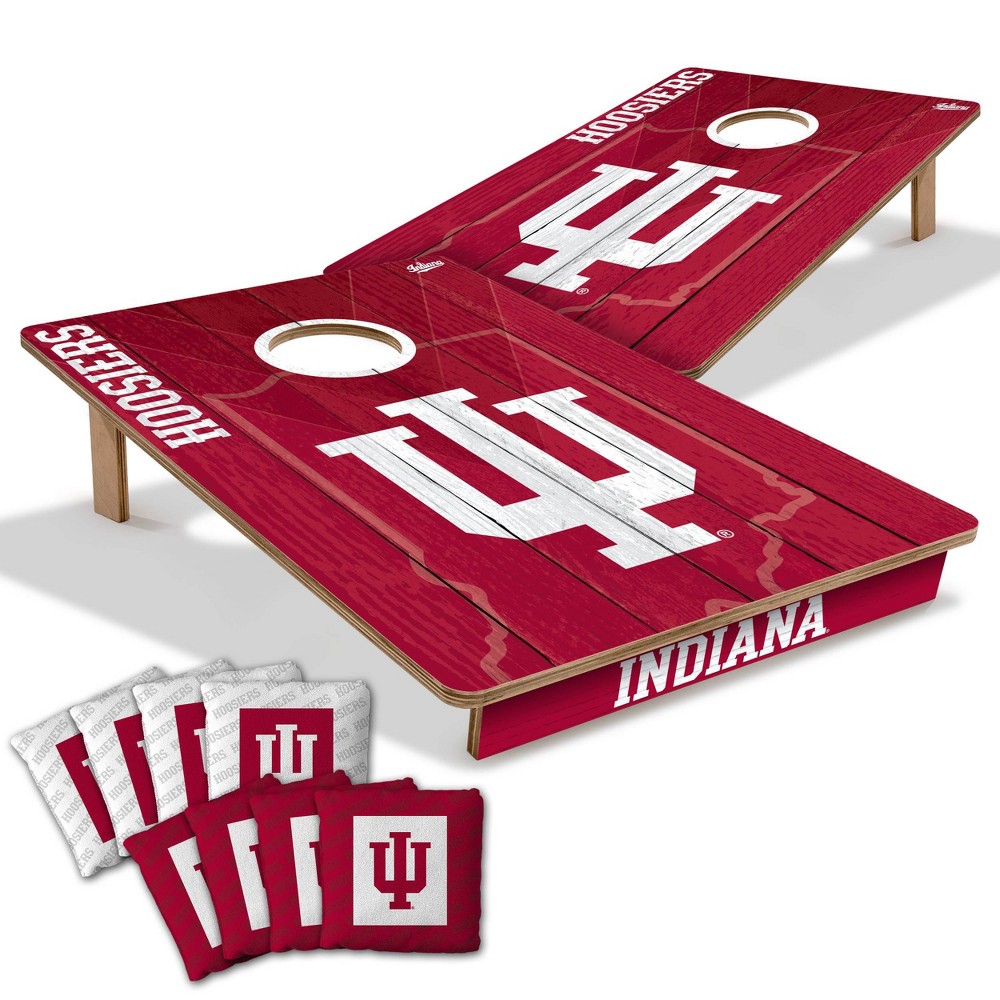 NCAA Indiana Hoosiers 2'x3' Wood Toss Game Set
