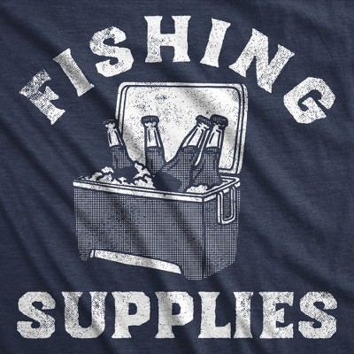 Мужские футболки Crazy Dog T-Shirts, Inc. Mens Funny T Shirts Fishing Supplies Sarcastic Drinking Graphic Tee for Men - Crazy Dog Men's T Shirt For Fishers Navy M — фото 2