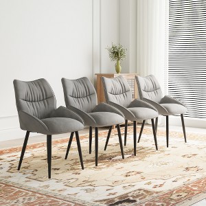 Lyngins 2-Pack Luxury Velvet Dining Chairs – High-Quality Soft Fabric, Sturdy Metal Frame, Ergonomic Design Kitchen Chair, Modern Living Room Chair - 1 of 4