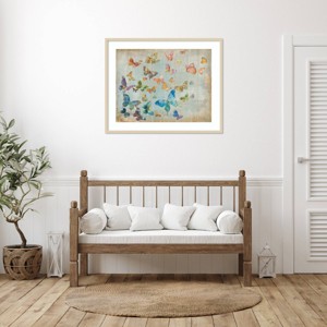 Amanti Art Butterflies by Danhui Nai Wood Framed Wall Art Print - 1 of 4