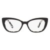 Dolce & Gabbana DG 3360 3372 Womens Cat-Eye Eyeglasses Top Black on Zebra 52mm - 2 of 3