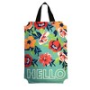 Briarwood Lane Hello Floral Burlap Door Hanger Spring Embroidered - 3 of 3
