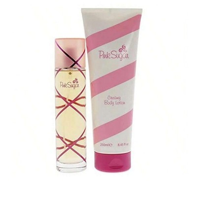 Pink Sugar 2 Pc Set Women Edt Spray 3.4, Body Lotion 8.45 Oz