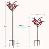 Cyan Oasis 82-Inch Crimson Magnolia Wind Spinner - 4 of 4
