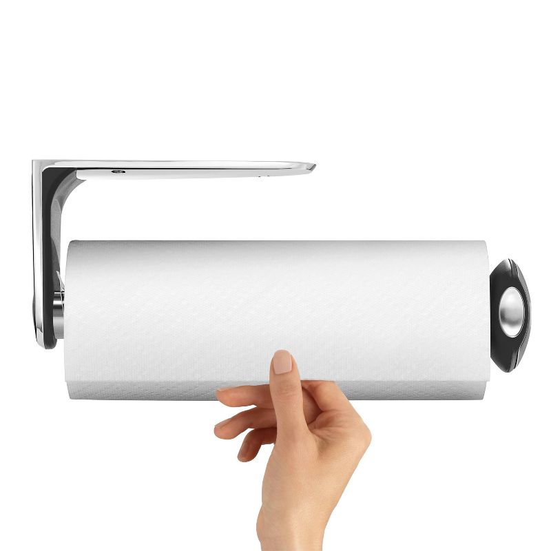 simplehuman Wall Mount Paper Towel Holder Brushed Stainless Steel, 3 of 5