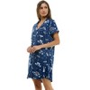 Derek Heart Woman's Lushluxe 36" Notched Collar Nightgown (Juniors & Women) - 2 of 4