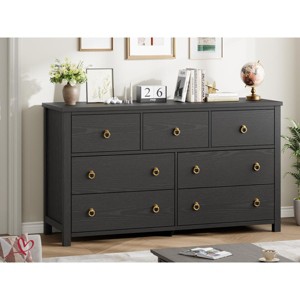 3/6/7 Drawer Dresser for Bedroom,  29"/47'' /54'' Wide Dresser, Chest of Drawers, Wooden Dressers Chest with Clothes Storage Cabinet - 1 of 4