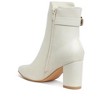 Conchos Belt Detail Block Women Heel Boots - 2 of 4