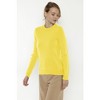 JENNIE LIU Women's 100% Pure Cashmere Long Sleeve Crew Neck Pullover Sweater - 2 of 3
