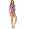 Anne Cole Women's Paisley Parade Flutter Sleeve Zip Up Rash Guard One Piece Swimsuit - image 4 of 4