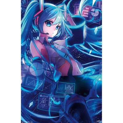 34" x 22" Hatsune Miku: Screens Unframed Wall Poster - Trends International