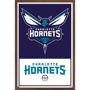 Trends International NBA Charlotte Hornets - Logo 21 Framed Wall Poster Prints - 1 of 4