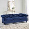NicBex 3 Seater Sofa Couch with Tufted Button Back Modern 84.75 Inch Comfy Sleeper Couch with Wood Legs for Living Room - 2 of 4