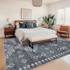 Area Rug Machine Washable Rug Geometric Vintage Non Slip Non Shedding Rugs Low Pile Distressed Throw Carpet for Living Room Bedroom - 4 of 4